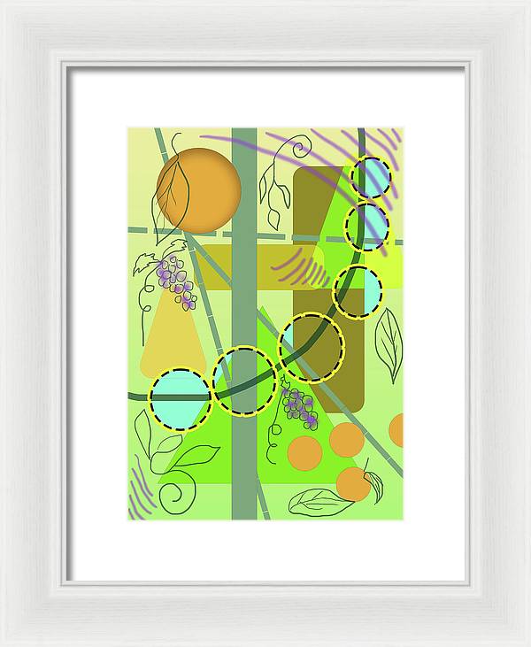 Driving To get Fruit - Framed Print