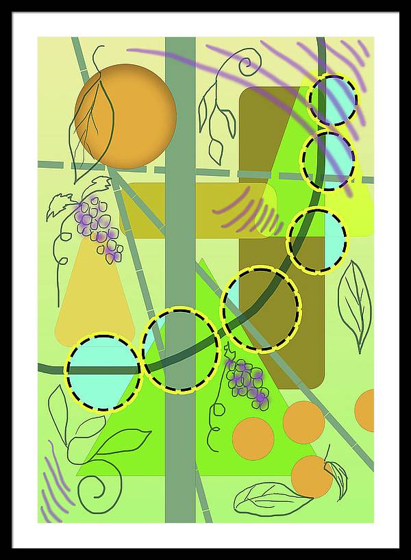 Driving To get Fruit - Framed Print