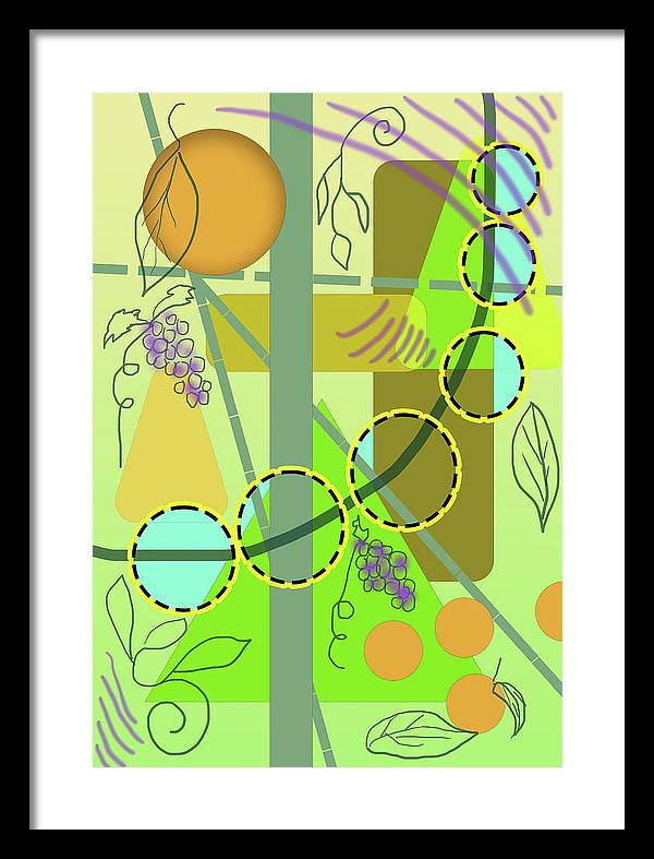 Driving To get Fruit - Framed Print