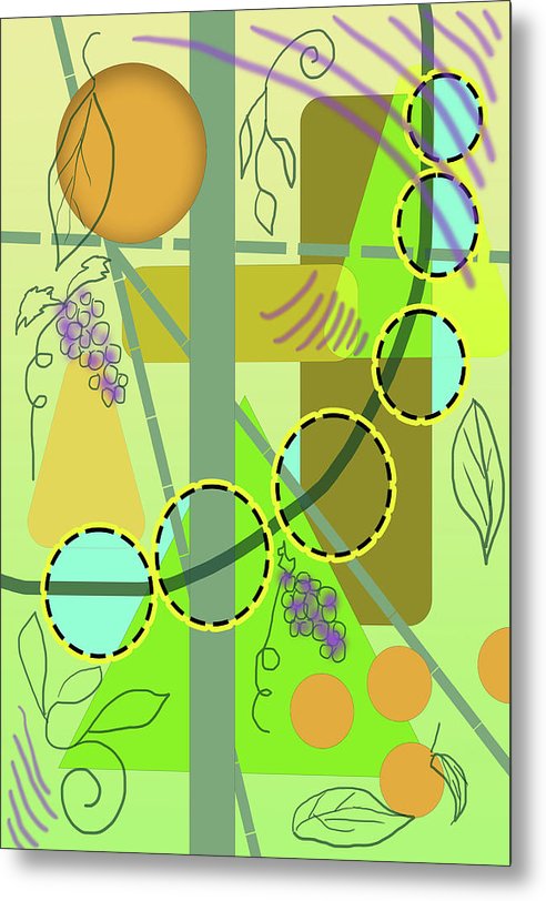 Driving To get Fruit - Metal Print