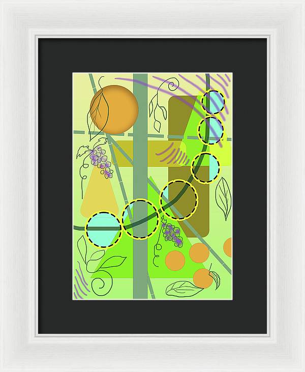 Driving To get Fruit - Framed Print