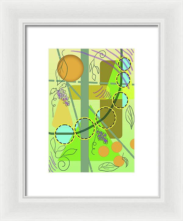 Driving To get Fruit - Framed Print