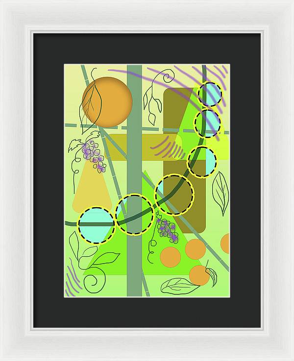 Driving To get Fruit - Framed Print