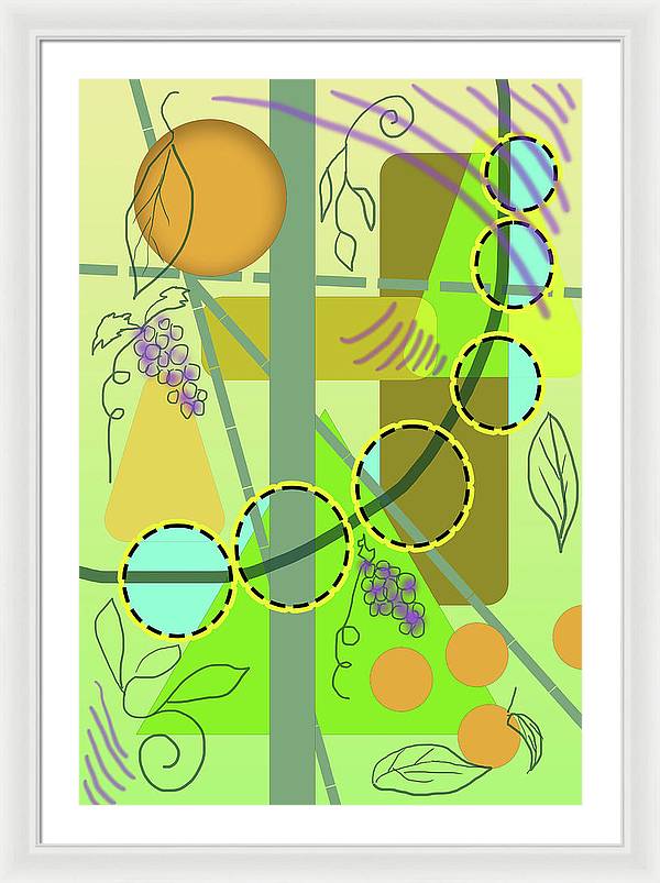 Driving To get Fruit - Framed Print