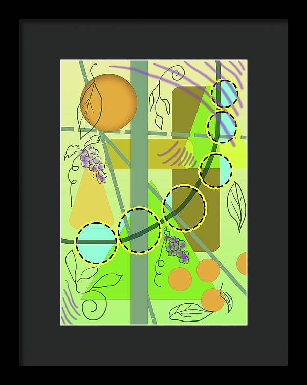 Driving To get Fruit - Framed Print