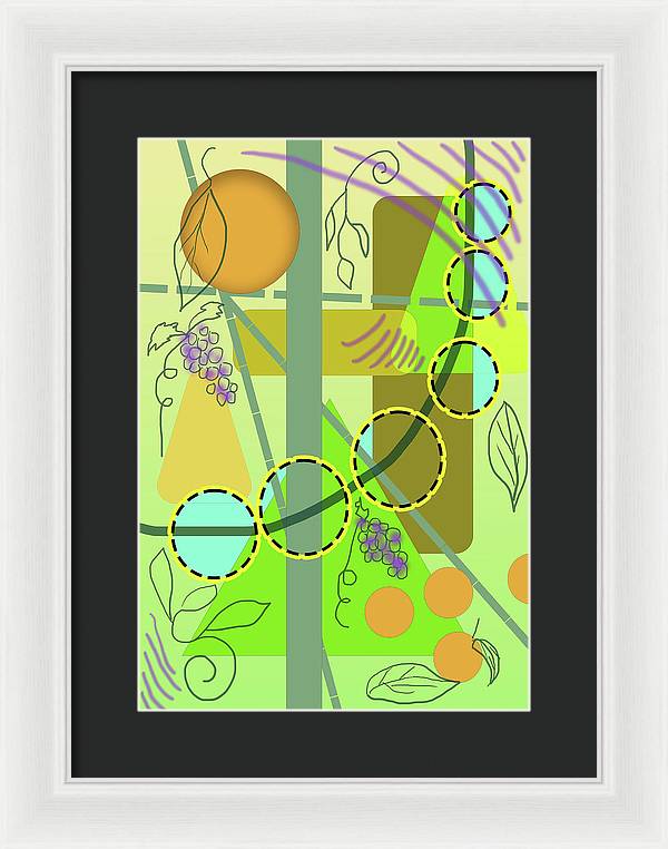 Driving To get Fruit - Framed Print
