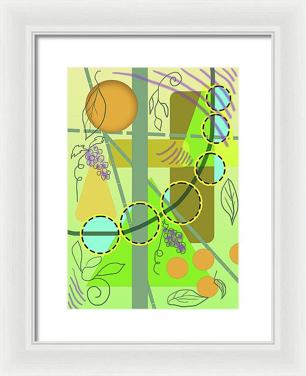Driving To get Fruit - Framed Print