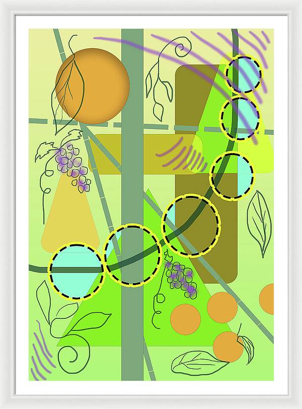 Driving To get Fruit - Framed Print