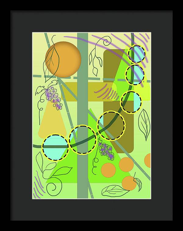 Driving To get Fruit - Framed Print