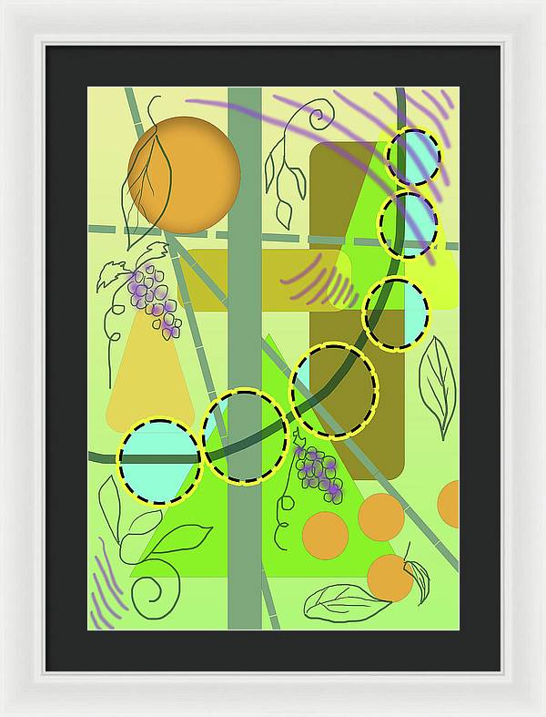 Driving To get Fruit - Framed Print