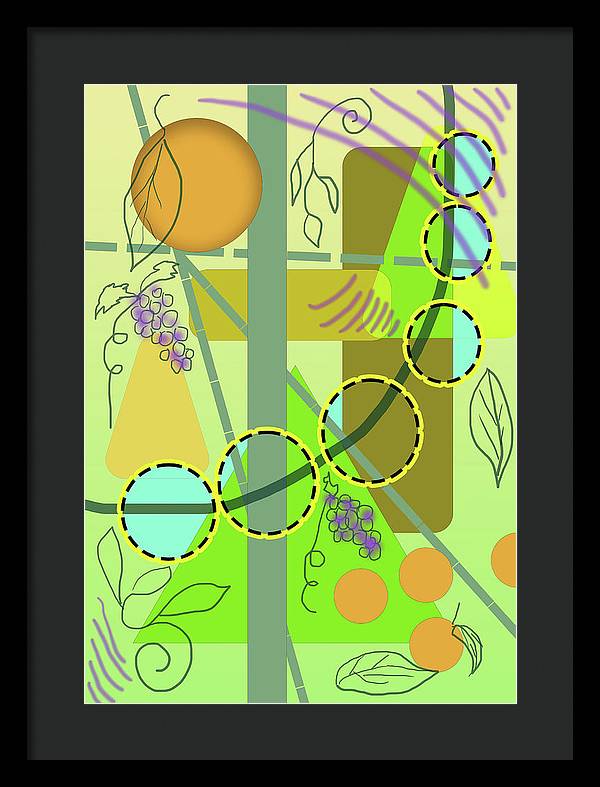 Driving To get Fruit - Framed Print
