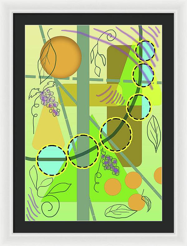 Driving To get Fruit - Framed Print