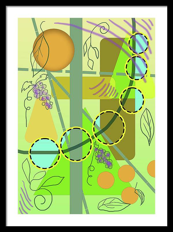 Driving To get Fruit - Framed Print