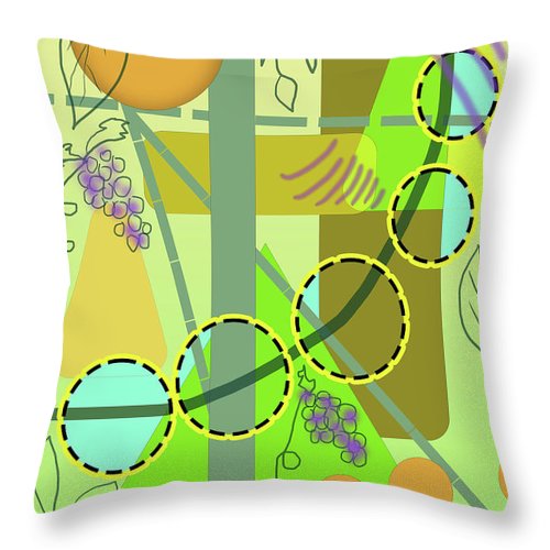 Driving To get Fruit - Throw Pillow