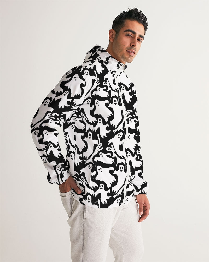 Ghosts Pattern Men's Windbreaker