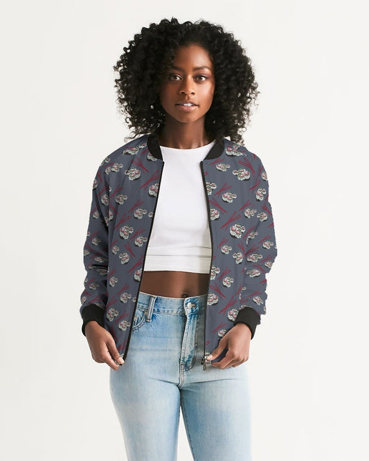 Sushi Pattern Women's Bomber Jacket