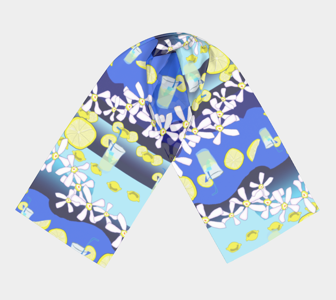 Lemonade Pattern Long Scarf