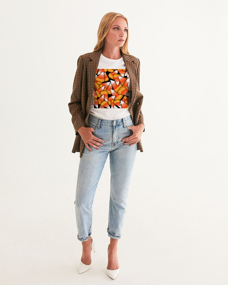Candy Corn Pattern Women's Graphic Tee