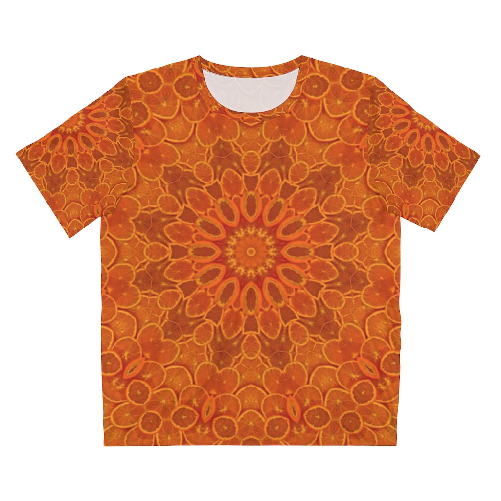 Oranges Kaleidoscope Unisex AOP Cut & Sew T-Shirt