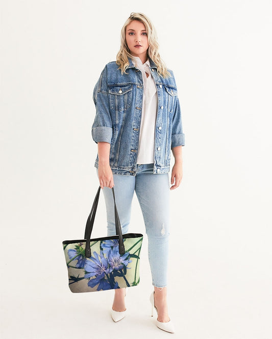 Blue Wildflowers Stylish Tote