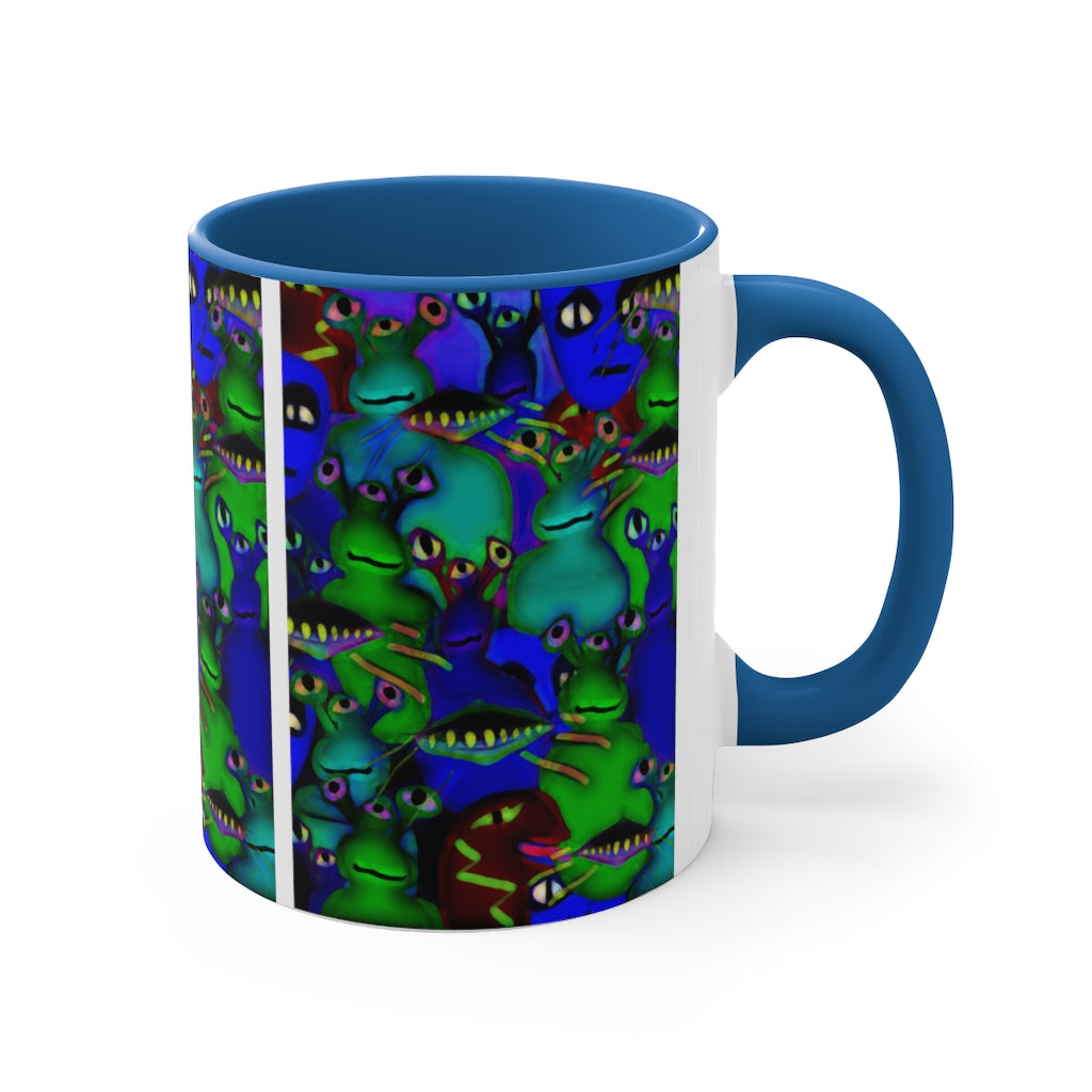 Aliens Collage Accent Coffee Mug, 11oz