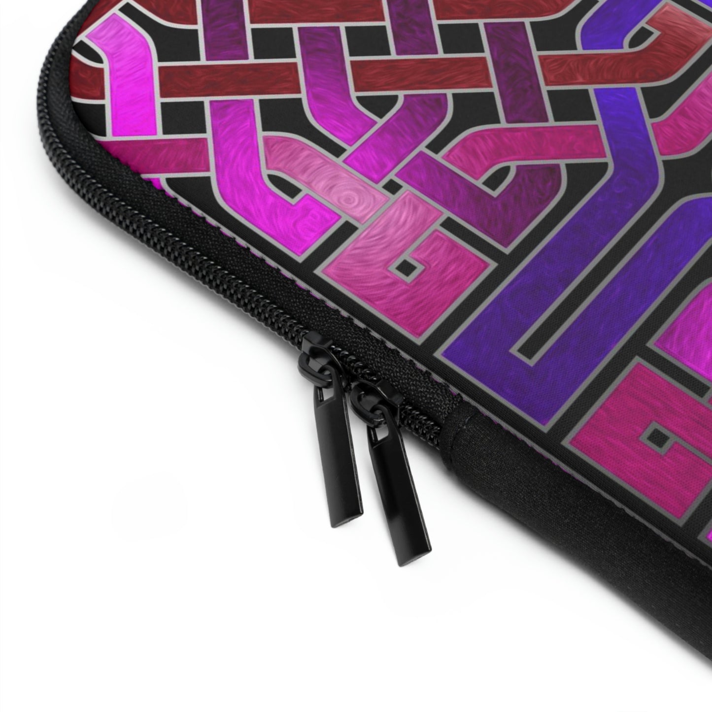Pink Celtic Knot Square Laptop Sleeve