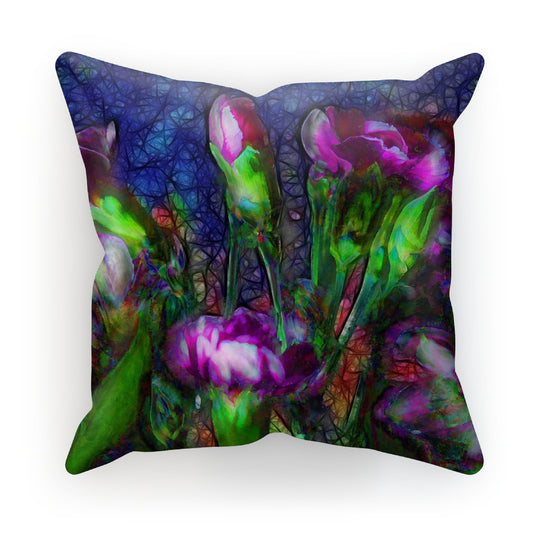 Abstract Pink Carnations Cushion