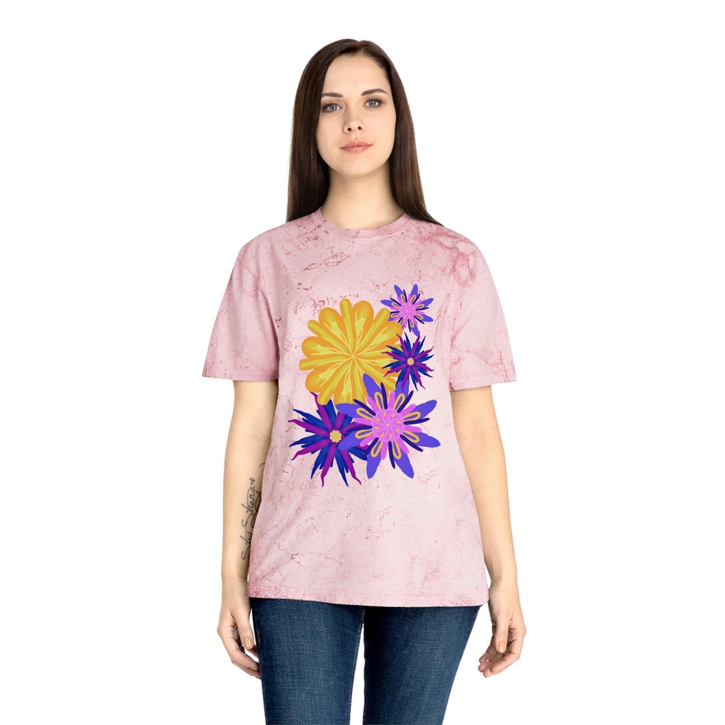 Fanciful Flowers 2 Unisex Color Blast T-Shirt