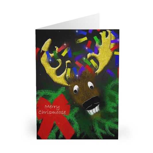 Merry Chrismoose Greeting Cards (5 Pack)