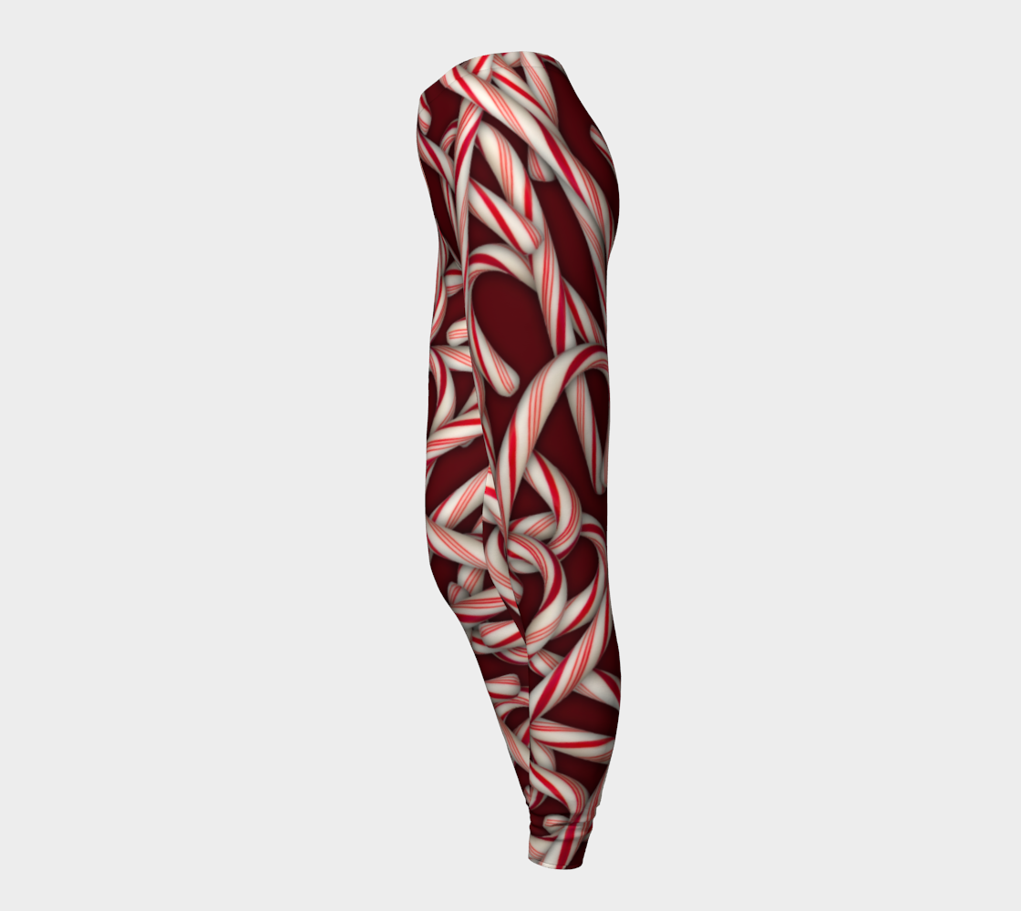 Candy Cane Pattern Leggings