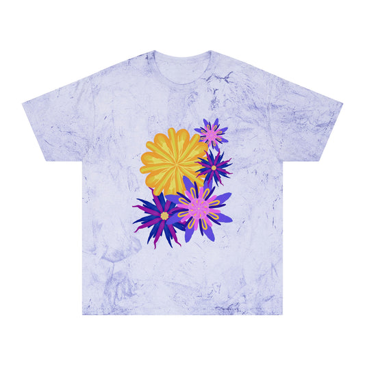 Fanciful Flowers 2 Unisex Color Blast T-Shirt