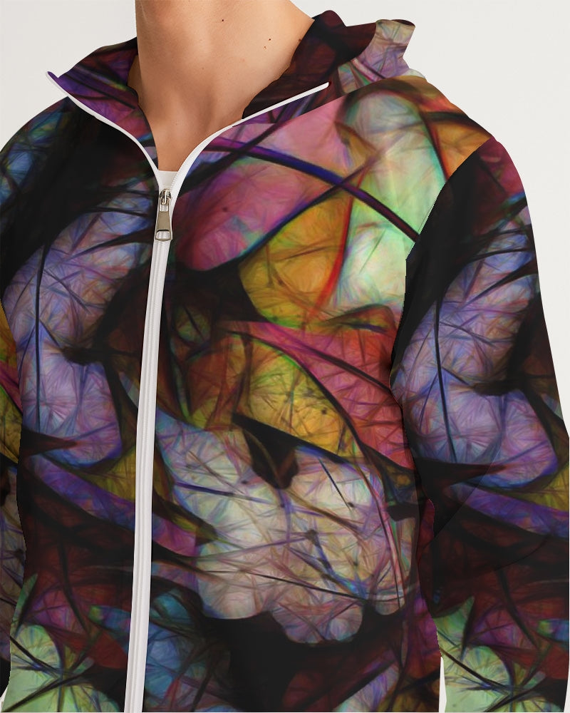 Fall Leaves Abstract Men's Windbreaker