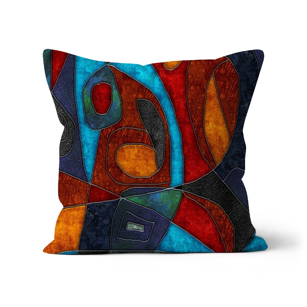 Abstract With Heart Cushion