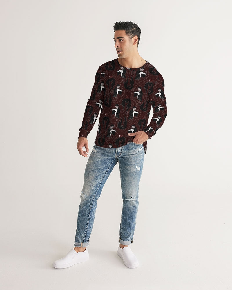 Vampire Pattern Men's Long Sleeve Tee