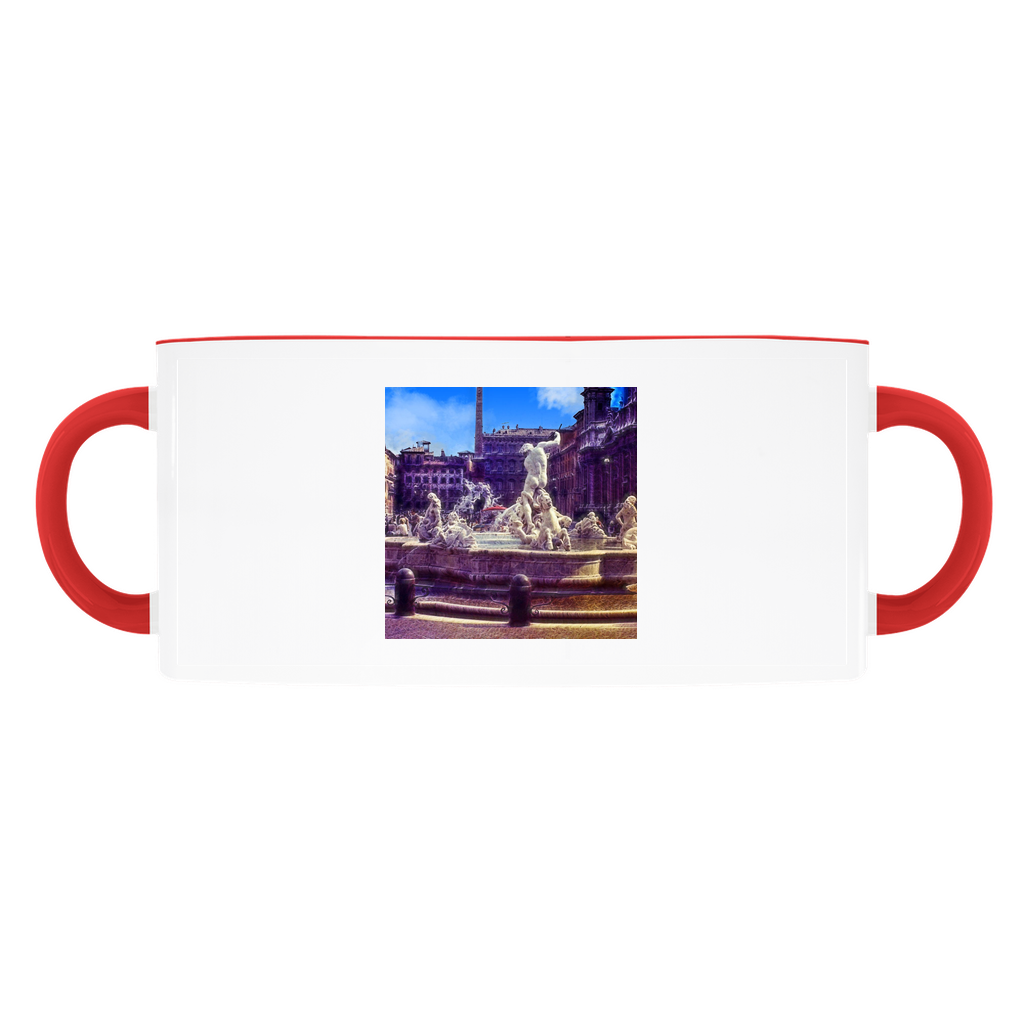 Fountain In Italy Accent Mugs