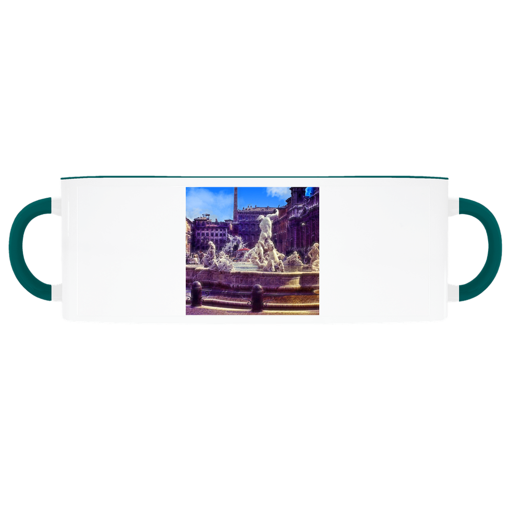 Fountain In Italy Accent Mugs