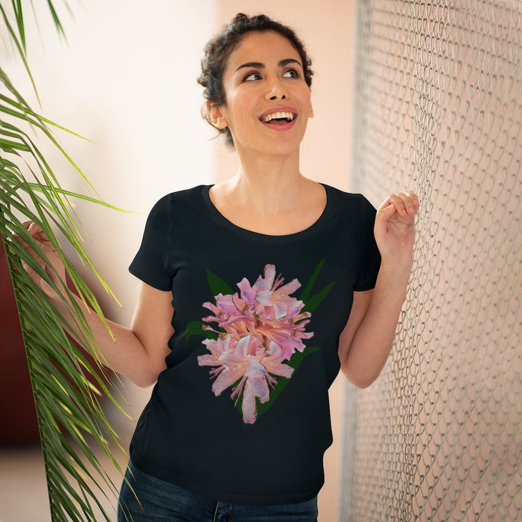 Pink Amaryllis Organic Women's Lover T-shirt