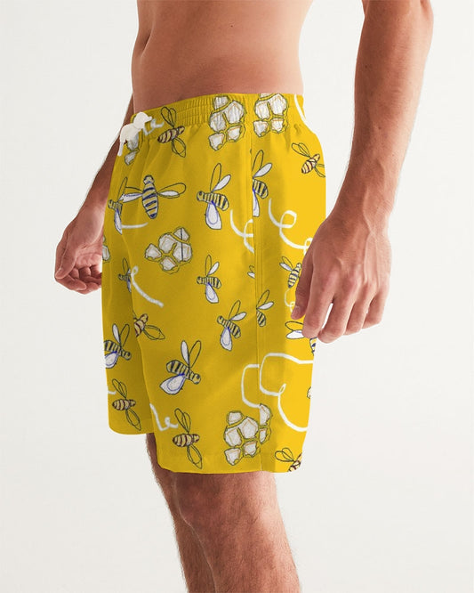 Honey B ees Men's Swim Trunk