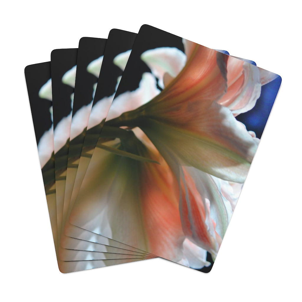 Amaryllis In The Light Custom Poker Cards