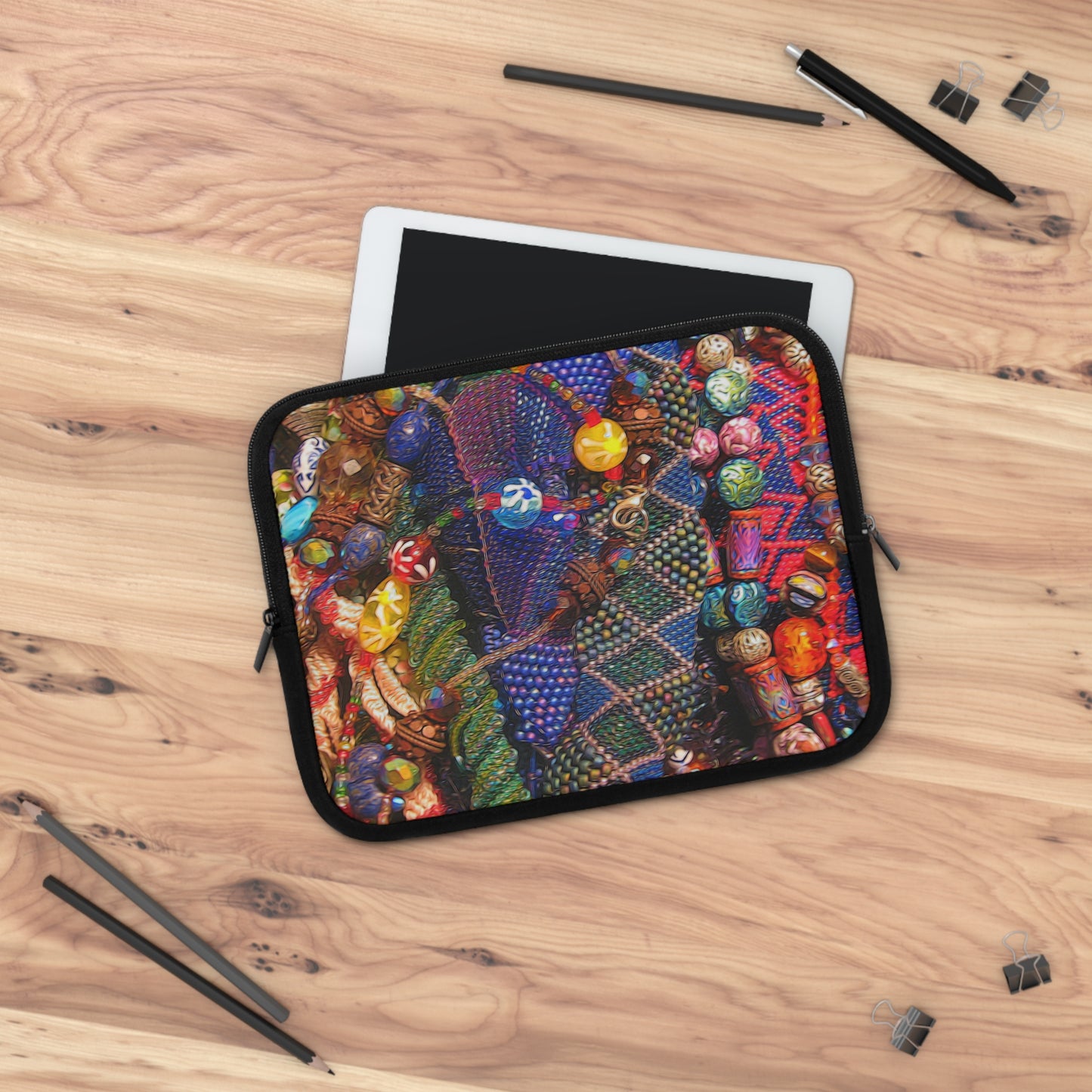 Beaded Jewelry Still Life Laptop Sleeve