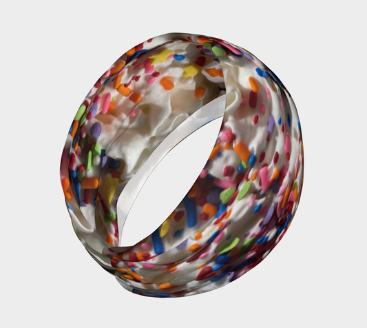 Rainbow Sprinkles and Whipped Cream Headband