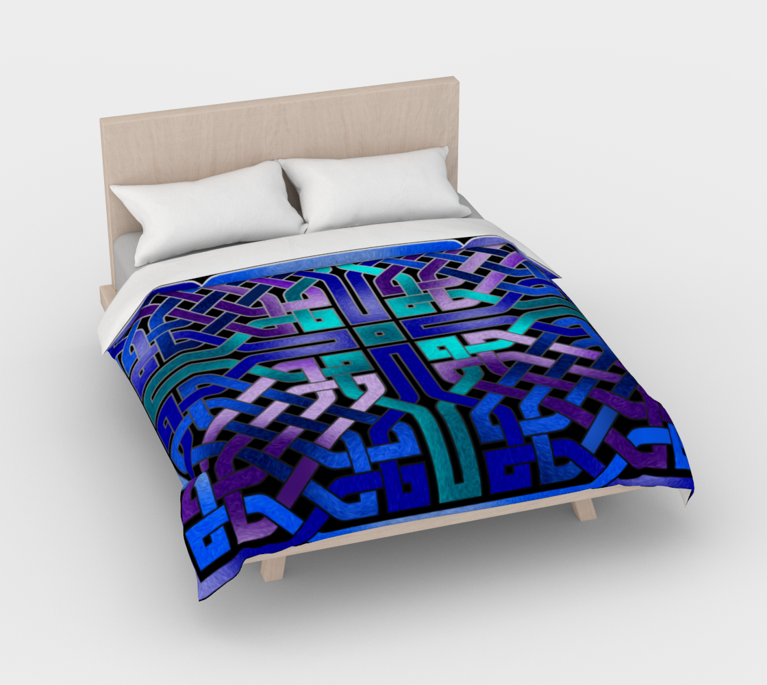 Blue Celtic Knot Duvet Cover