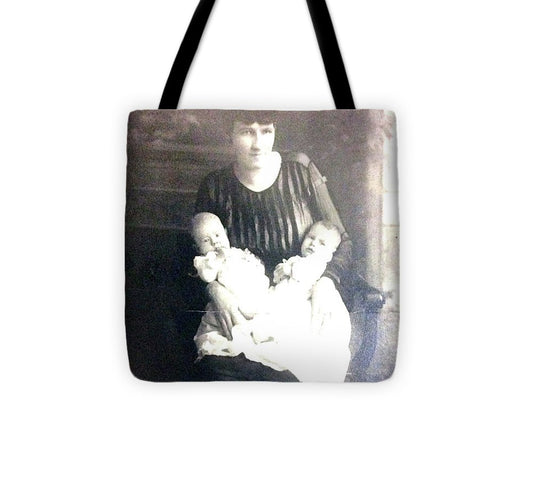 Early 1900s Mother and Twins - Tote Bag