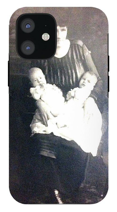Early 1900s Mother and Twins - Phone Case