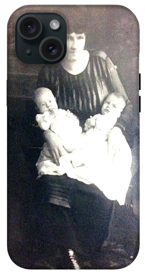 Early 1900s Mother and Twins - Phone Case