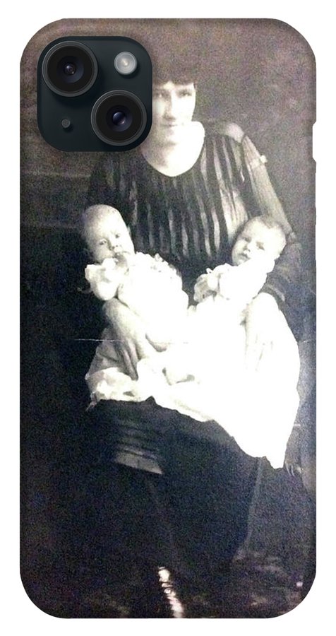 Early 1900s Mother and Twins - Phone Case