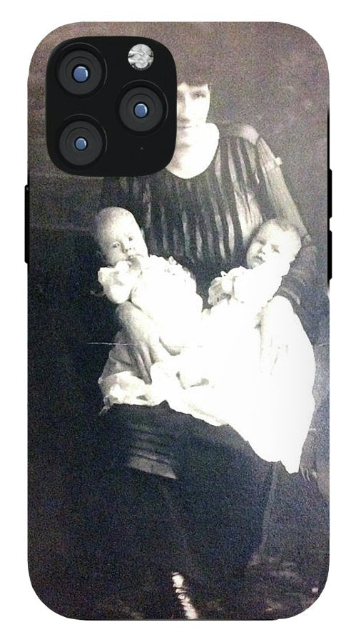 Early 1900s Mother and Twins - Phone Case