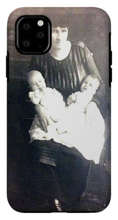 Early 1900s Mother and Twins - Phone Case