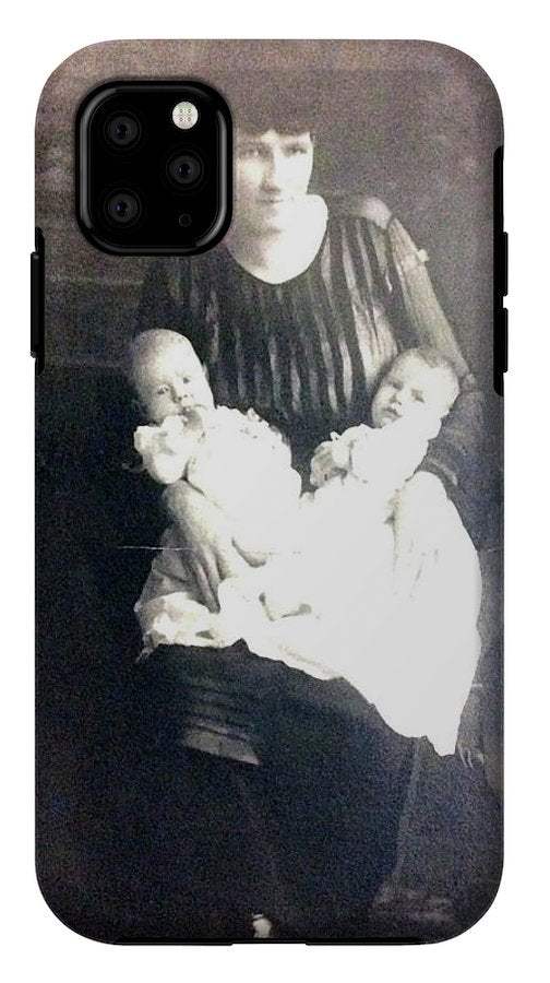 Early 1900s Mother and Twins - Phone Case