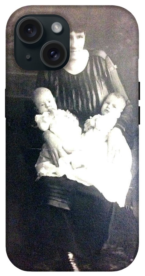 Early 1900s Mother and Twins - Phone Case